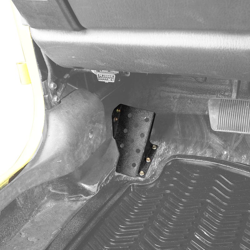 Hooke Road Dead Pedal Left Side Foot Rest Kick Panel for 1997-2006 Jeep Wrangler TJ - Image 2